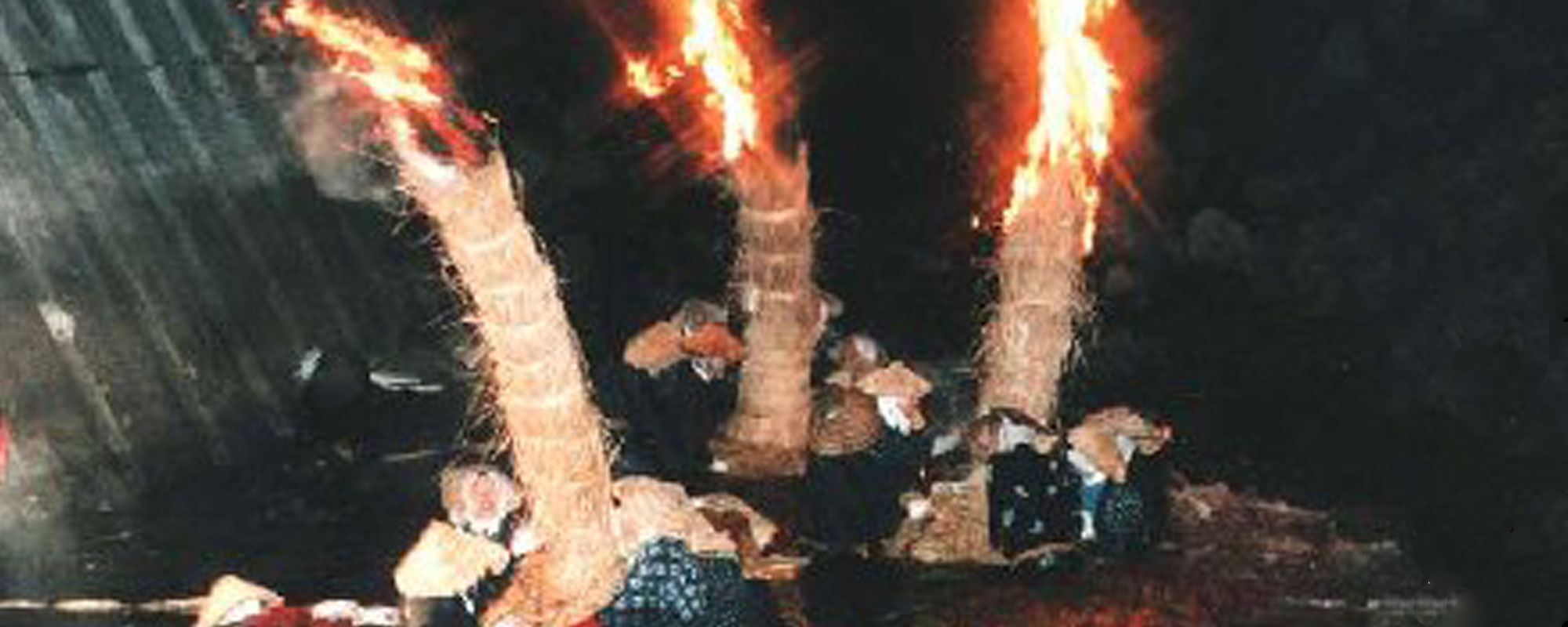 Okawarano Hinagashi Fire Ceremony